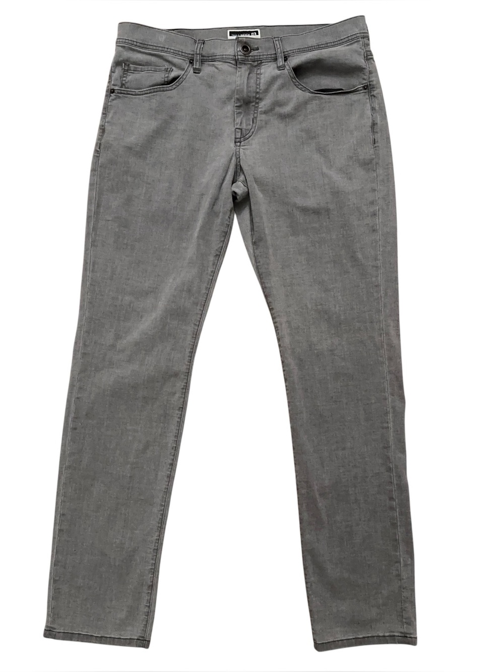 Travis Mathew Jeans Mens Size 32 Denim 5-Pockets Slim Straight Stretch Gray
